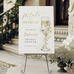 Petals and Prosecco Wildflowers Bridal Shower  Foam Board
