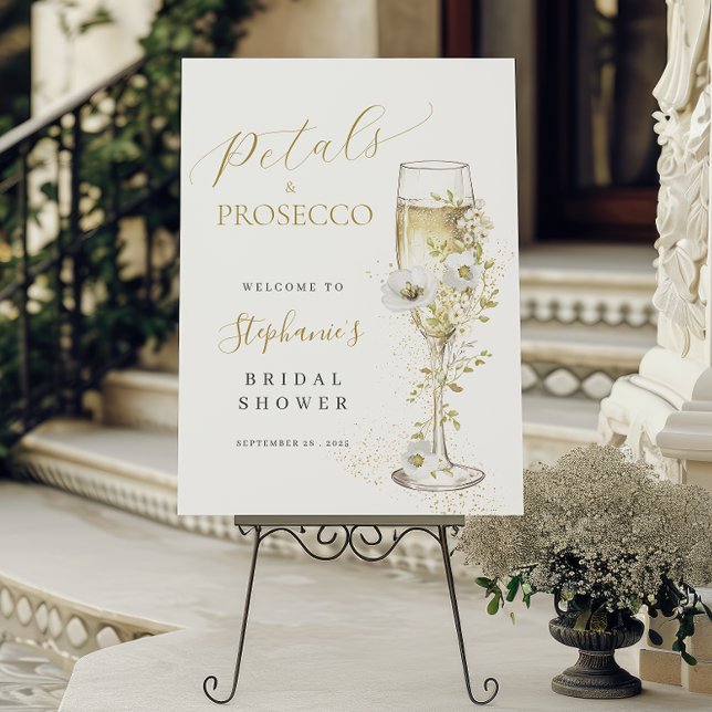 Petals and Prosecco Wildflowers Bridal Shower  Foam Board (Creator Uploaded)