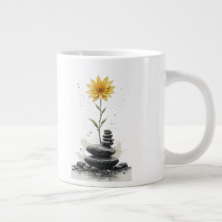 Petals and Stones Symphony Giant Coffee Mug