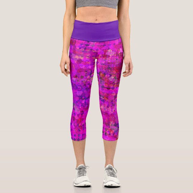 Petals Capri Leggings (Front)