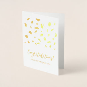 Petals Confetti Congratulations Foil Card