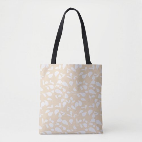 Petals | Coral & White Tote Bag