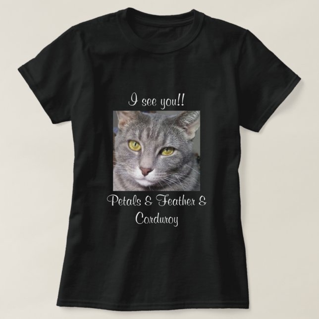 Petals & Feather & Corduroy t-shirt (Design Front)