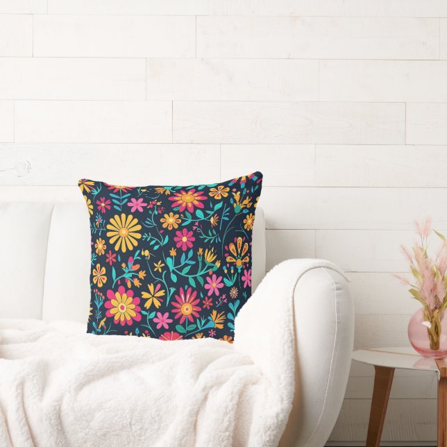 Petals in Harmony 20x20 Throw Pillow (Couch)