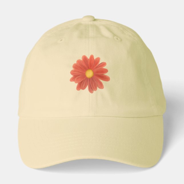 Petals in Motion – Vibrant Flower Graphic Hat (Front)