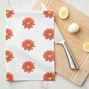 Petals in Motion – Vibrant Flower Graphic Kitchen Towel