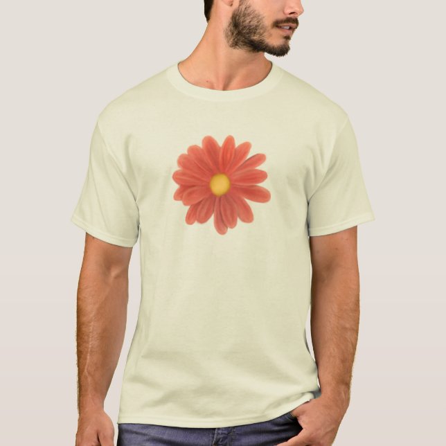 Petals in Motion – Vibrant Flower Graphic T-Shirt (Front)