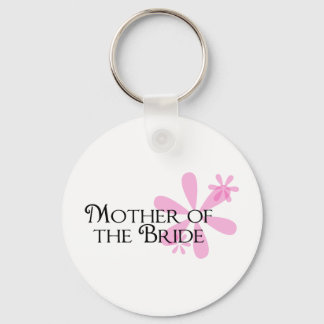Petals in Pink Mother of the Bride Keychain