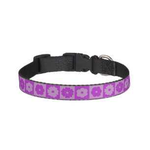 Petals In Silence 01. Floral Pattern. Pet Collar