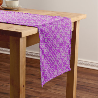 Petals In Silence 01. Floral Pattern. Short Table Runner