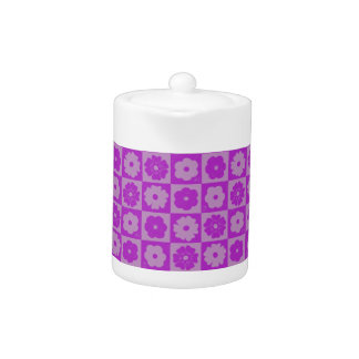 Petals In Silence 01. Floral Pattern. Teapot