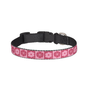 Petals In Silence 02. Floral Pattern. Pet Collar