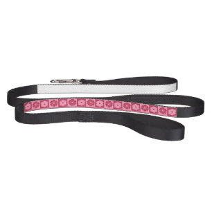 Petals In Silence 02. Floral Pattern. Pet Leash