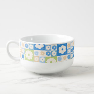 Petals In Silence 06. Floral pattern. Soup Mug