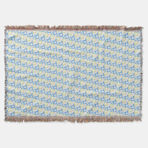 Petals In Silence 06. Floral pattern. Throw Blanket