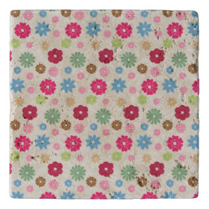 Petals In Silence 11. Floral Pattern. Trivet