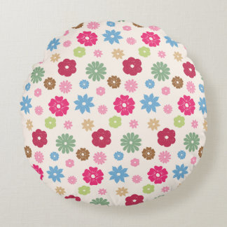 Petals In Silence 11. Round Pillow