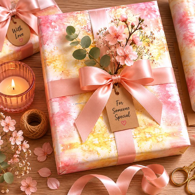 Petals in the Haze Wrapping Paper Sheets (Creator Uploaded)