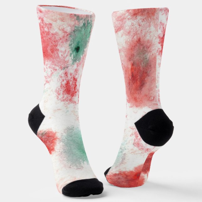 Petals in the Mist Socks (Angled)