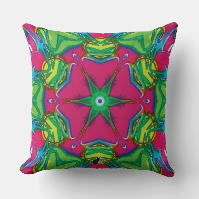 Petals Kaleidoscope Pillow (Front)