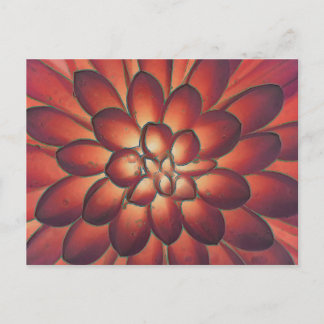 Petals Modern Abstract Floral Fine Art Postcard