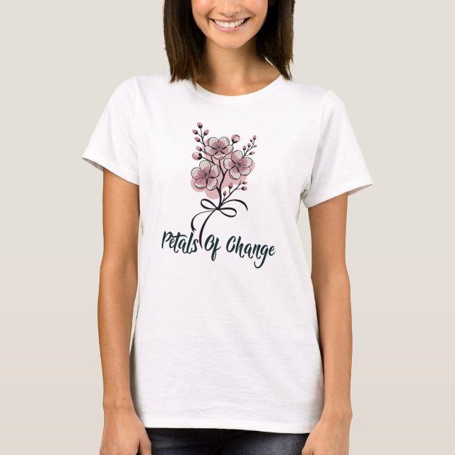 Petals Of Change, Cherry Blossom T-Shirt (Front)
