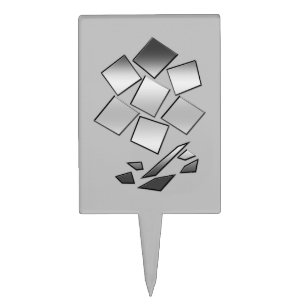 Petals of chrome cake topper
