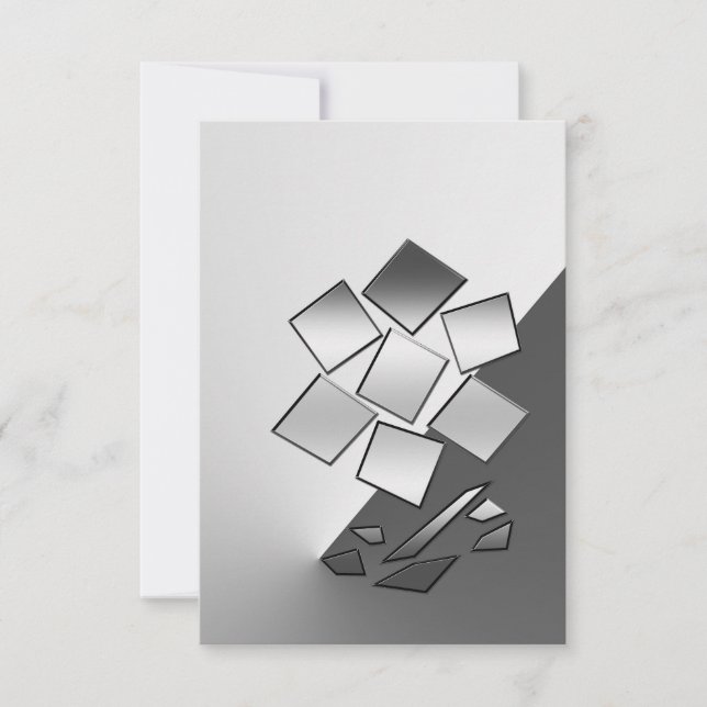 Petals of chrome thank you card (Front)