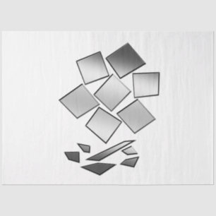 Petals of chrome tissue paper