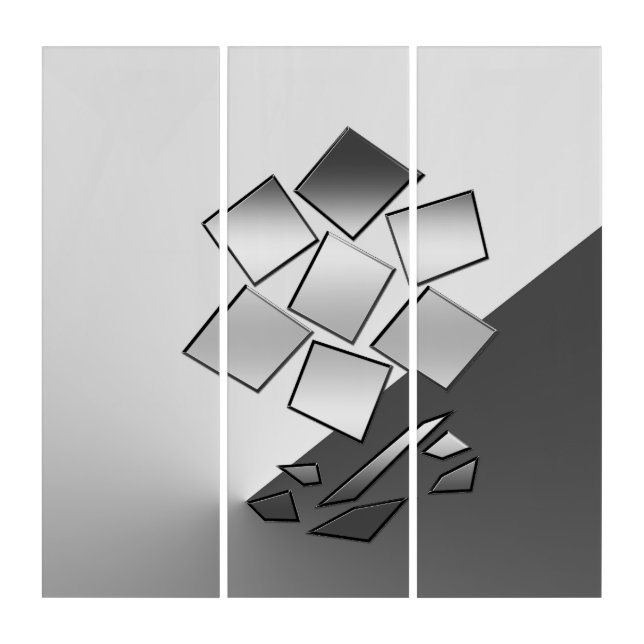 Petals of chrome triptych (Front)