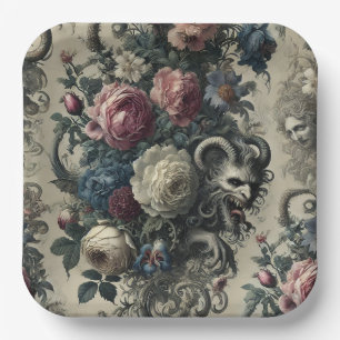 Petals of Decadence – Gothic Baroque  Paper Plates