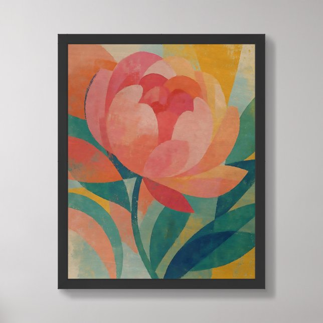 Petals of Prosperity Framed Art (Framed Front)