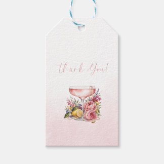 Petals, Pearls & Prosecco Bridal Shower Invitaion Gift Tags