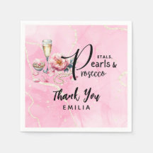 Petals Pearls Prosecco Favors Bridal Shower