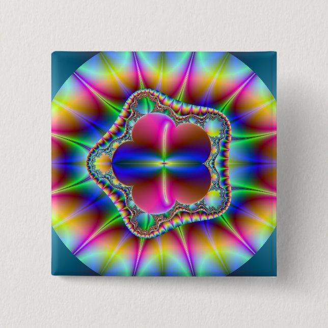 Petals Pinback Button (Front)