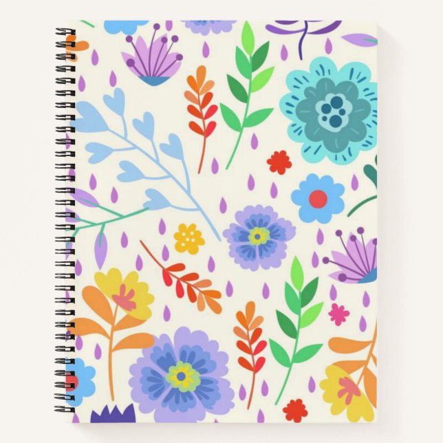 Petals & Productivity Notebook (Front)