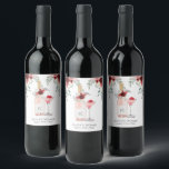 Petals & Prosecco Bridal Shower Gift Tags Wine Label<br><div class="desc">This cute accessory will be perfect for your party when you customize it!</div>