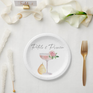 Petals & Prosecco - bridal shower Paper Plates