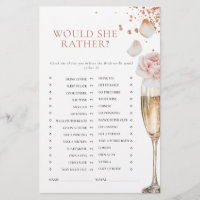 Petals & Prosecco Bridal Shower Would she Rather