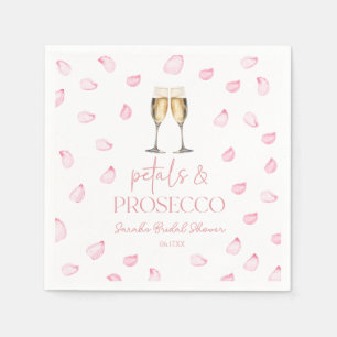 Petals & Prosecco Champagne Bridal Shower  Napkins