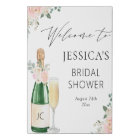 Petals & Prosecco Champagne Welcome Sign