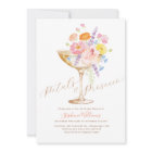 Petals & Prosecco Floral Bridal Shower Invitation