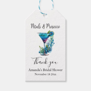 Petals & Prosecco Floral Bridal Shower Morden Gift Tags