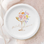 Petals & Prosecco Floral Bridal Shower Paper Plate<br><div class="desc">Beautiful floral paper plates inspired by petals and prosecco.
Designed to elevate bridal shower tables with soft colors and romantic charm.
Ideal for garden parties and elegant celebrations.</div>