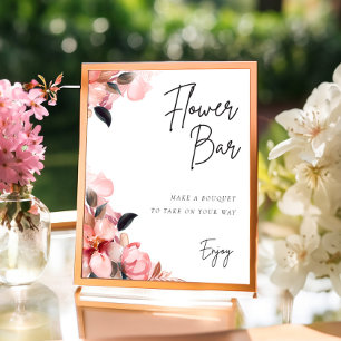 Petals & Prosecco Flower Bar Sign Bridal Shower
