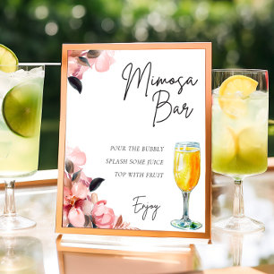 Petals & Prosecco Mimosa Bar Sign Bridal Shower