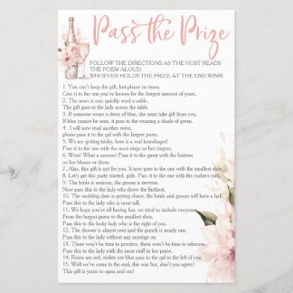 Petals Prosecco Pass the Prize Bridal Shower Game