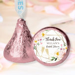 Petals & Prosecco Pink Floral Bridal Shower Favors<br><div class="desc">Elevate your celebration with the exquisite 'Petals & Prosecco' Pink Floral Gold Bridal Shower Favors! Delight in every kiss of sweetness and elegance. Order now to make your event even more memorable!</div>