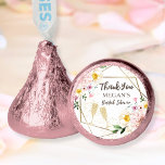 Petals & Prosecco | Pink Floral Gold Bridal Shower Hershey®'s Kisses®<br><div class="desc">Elevate your celebration with the exquisite 'Petals & Prosecco' Pink Floral Gold Bridal Shower Hershey®'s Kisses®. Delight in every kiss of sweetness and elegance. Order now to make your event even more memorable!</div>
