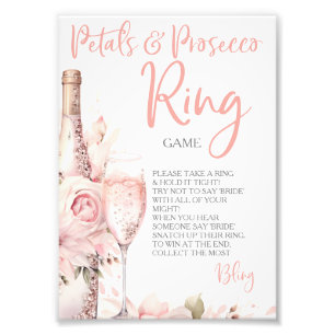 Petals & Prosecco Ring Game Hunt Rings Photo Print